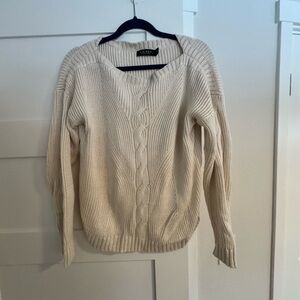 Lauren Ralph Lauren Cream Crew Neck Sweater